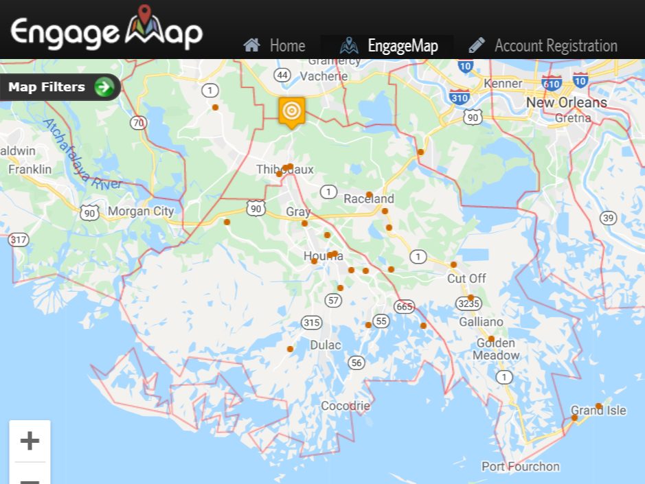 Engage Map - Bayou Baptist Association