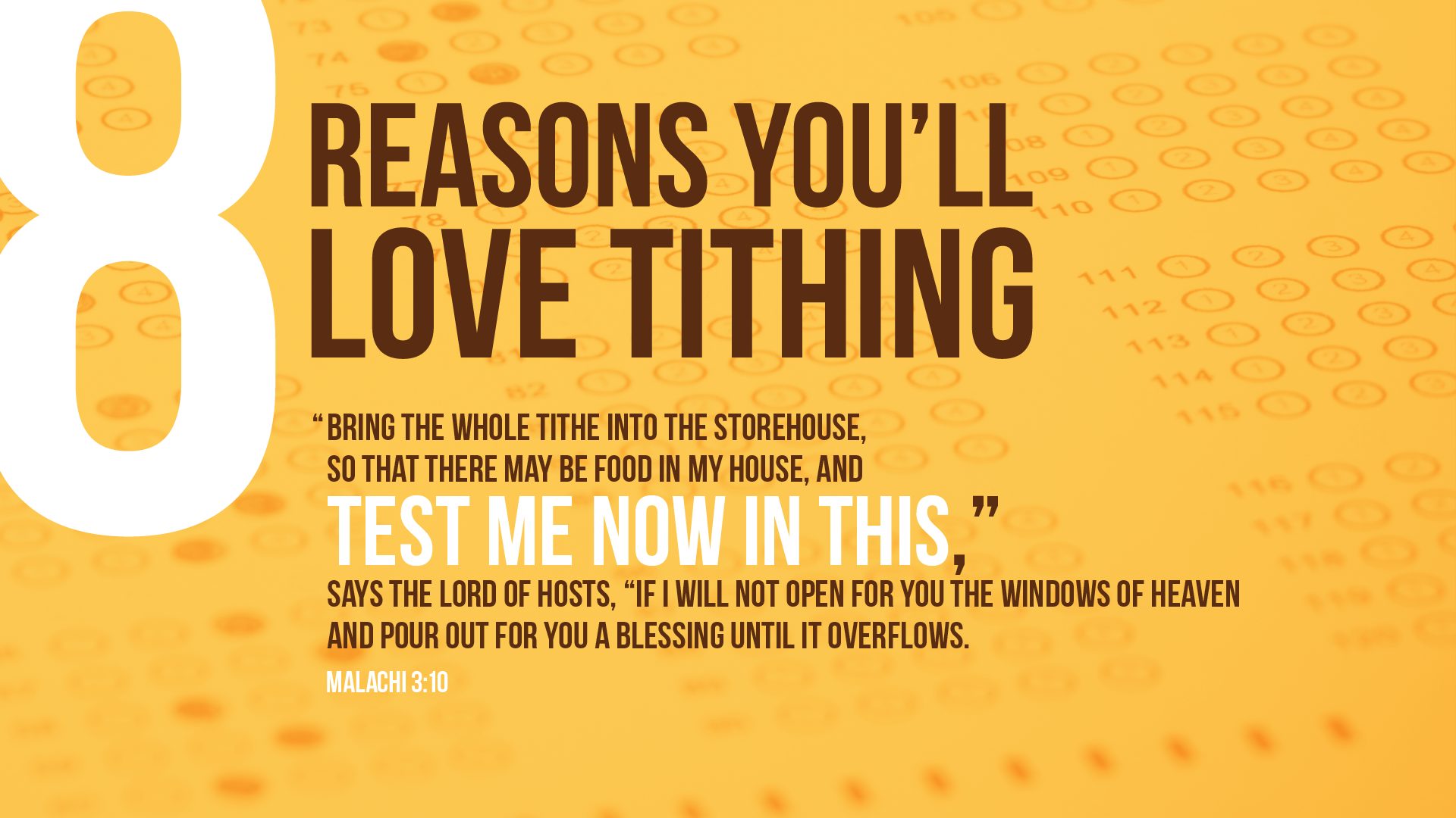 8 Reasons You'll Love Tithing