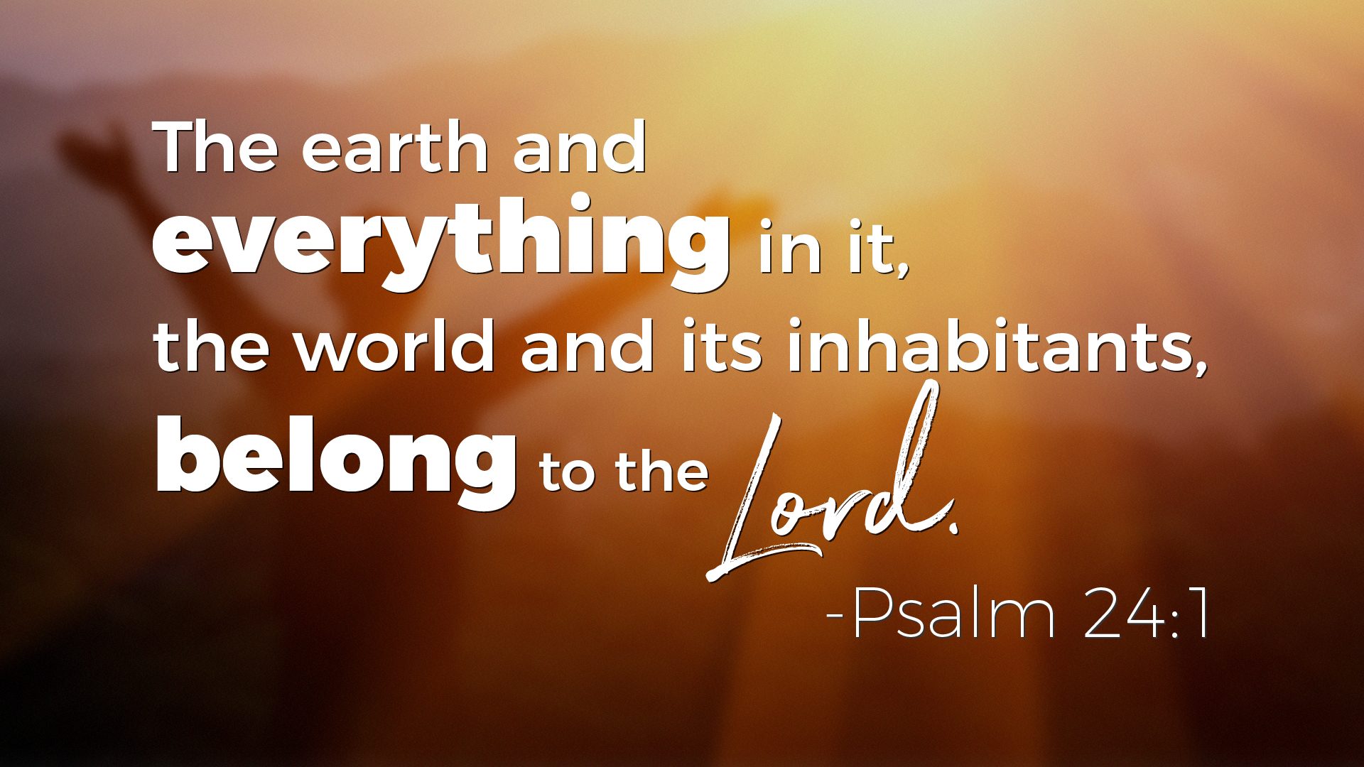 Psalms on Wealth - Psalm 24:1
